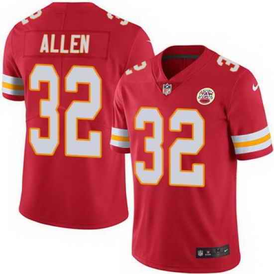 Nike Chiefs #32 Marcus Allen Red Team Color Mens Stitched NFL Vapor Untouchable Limited Jersey